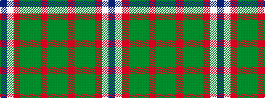 idealised woven sample of pattern BWRGGGRGG