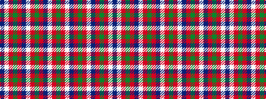 idealised woven sample of pattern BWRGRBWRGRBWRG