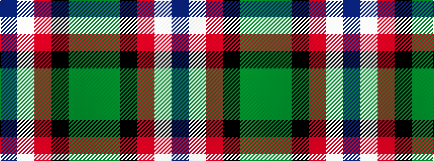 idealised woven sample of pattern BWRKGG
