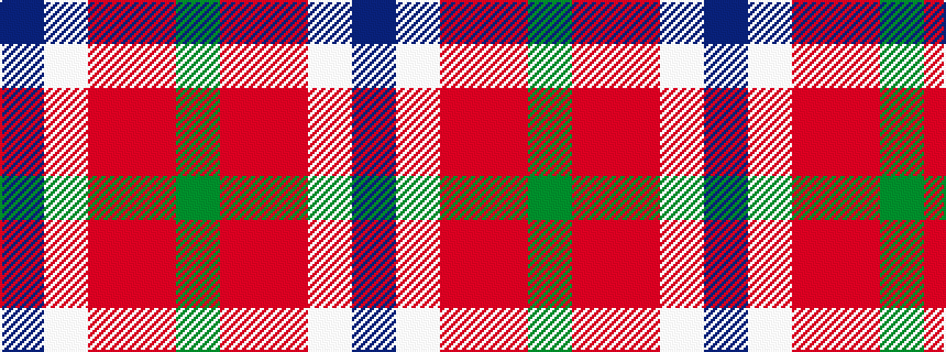 idealised woven sample of pattern BWRRG
