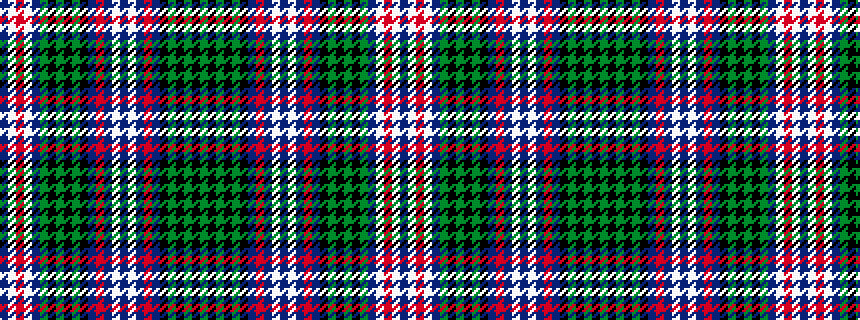 idealised woven sample of pattern BWRWBGKGKGKBRBWBWBRBKGKGKG