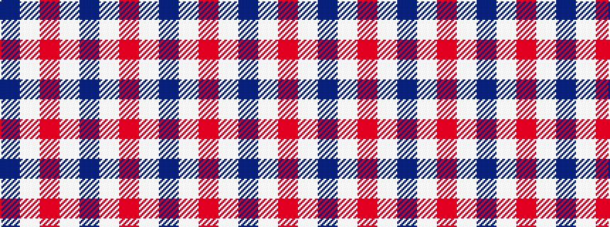 idealised woven sample of pattern BWRWBWR