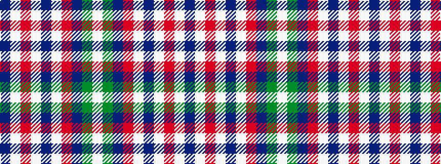 idealised woven sample of pattern BWRWBWRBGW