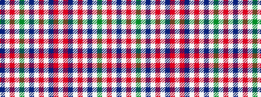 idealised woven sample of pattern BWRWGWBWRWBRW