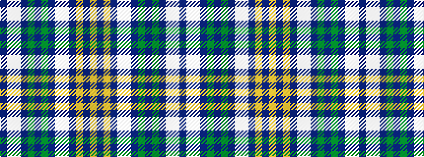 idealised woven sample of pattern BWWBGBGBWWBYBY