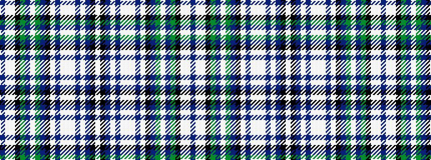 idealised woven sample of pattern BWWKGBWGBKWBWWWBWBKW