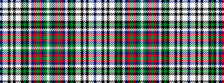 idealised woven sample of pattern BWWKWKWWKGKWBRGRBGW