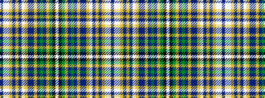 idealised woven sample of pattern BWWYBYBWYBBYBGBYGKW