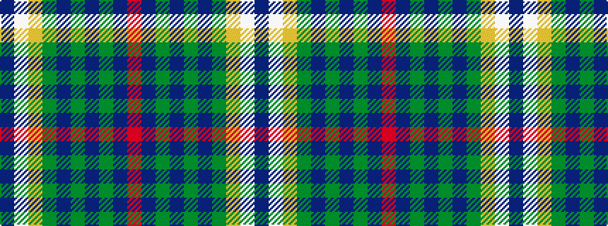 idealised woven sample of pattern BWYGBGBGBR