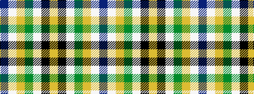 idealised woven sample of pattern BWYGWKY