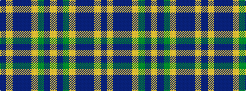 idealised woven sample of pattern BYBBBYGBY