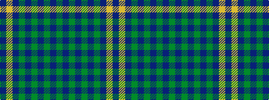 idealised woven sample of pattern BYBGBGBGBG