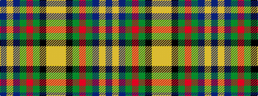 idealised woven sample of pattern BYBGRGKYY
