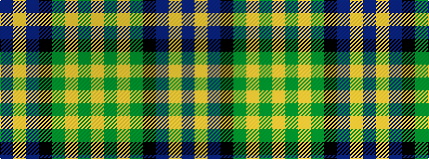 idealised woven sample of pattern BYBKGYGY