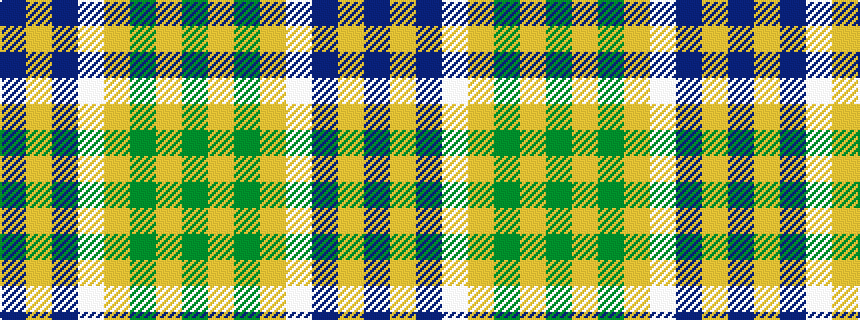 idealised woven sample of pattern BYBWYGYG