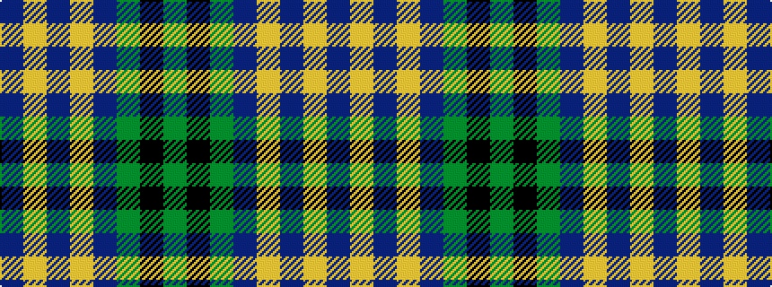 idealised woven sample of pattern BYBYBGKG