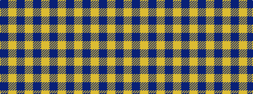 idealised woven sample of pattern BYBYBYB