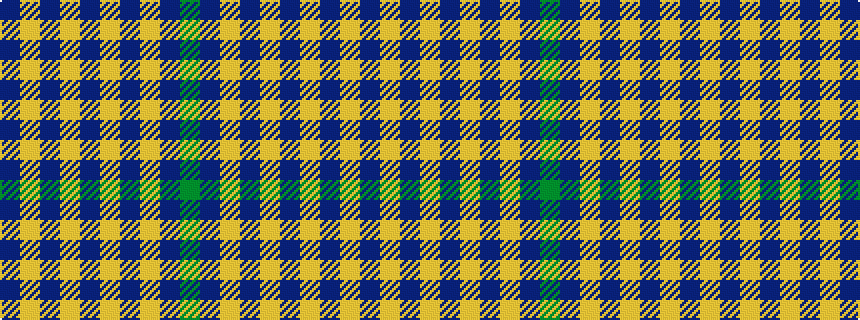 idealised woven sample of pattern BYBYBYBYBG