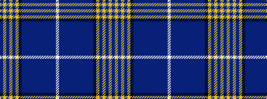 idealised woven sample of pattern BYBYBYKBBBBBBBBBBBW