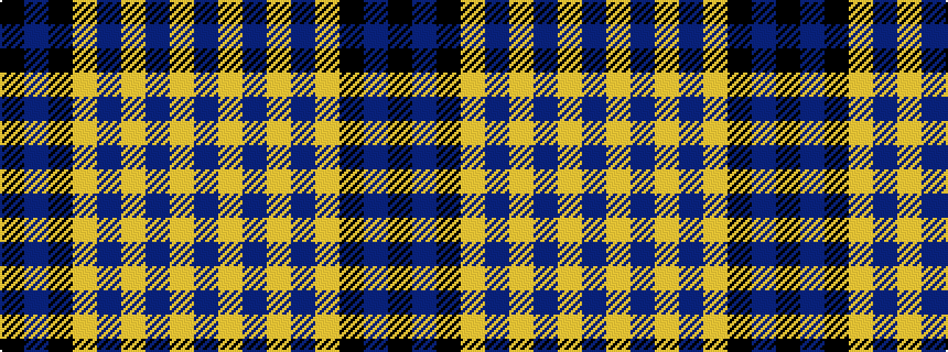 idealised woven sample of pattern BYBYBYKBK