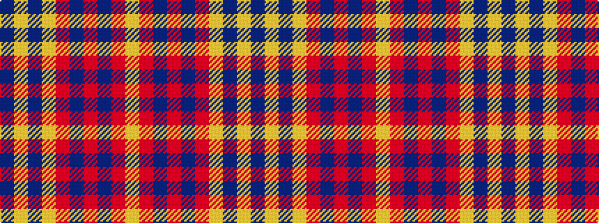 idealised woven sample of pattern BYBYRBRBRY