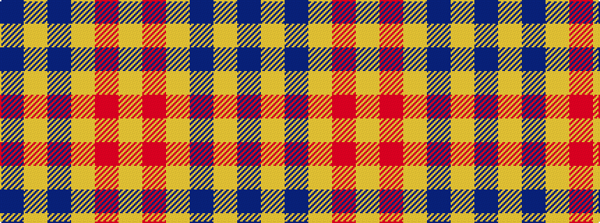 idealised woven sample of pattern BYBYRY