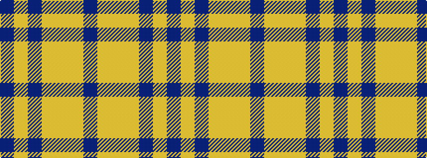 idealised woven sample of pattern BYBYYYB