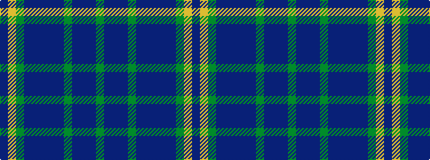 idealised woven sample of pattern BYGBBBBBGBBBG