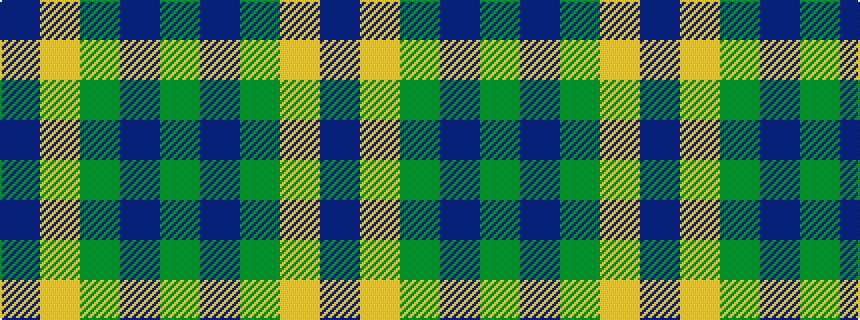 idealised woven sample of pattern BYGBG