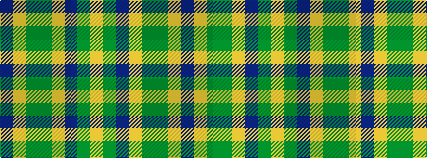 idealised woven sample of pattern BYGGYBGY