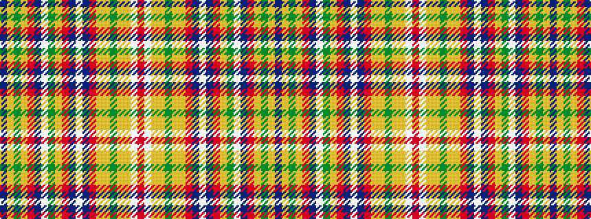 idealised woven sample of pattern BYGYRBWGYRBWBRYYGYYWR