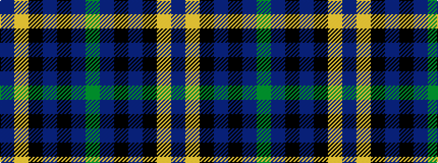 idealised woven sample of pattern BYKBKBG