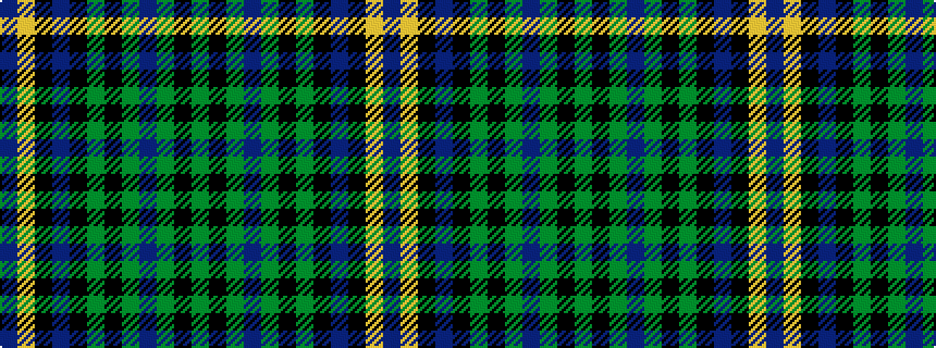 idealised woven sample of pattern BYKBKGKGBGKG