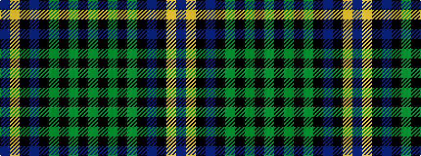 idealised woven sample of pattern BYKBKGKGKG