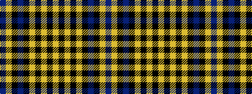 idealised woven sample of pattern BYKBKYKYKY