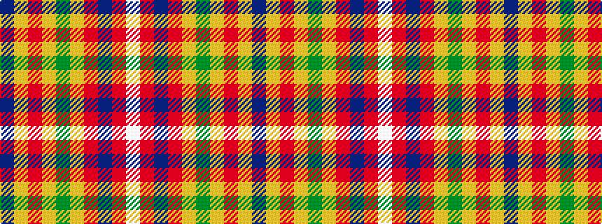idealised woven sample of pattern BYRYGYRBRW