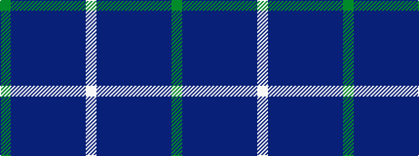 idealised woven sample of pattern GBBBBBBBW