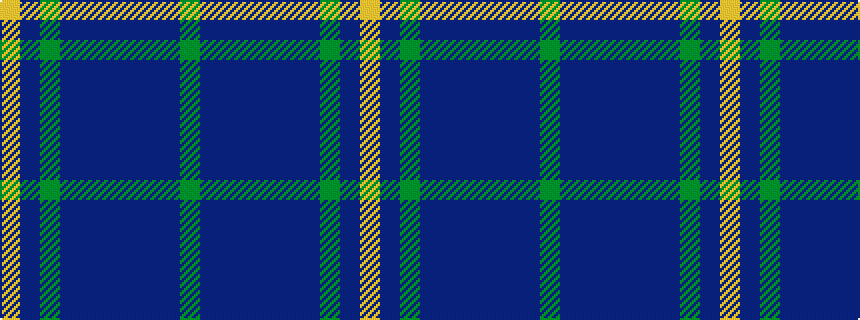 idealised woven sample of pattern GBBBBBBGBY