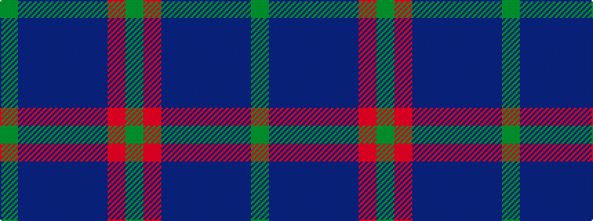 idealised woven sample of pattern GBBBBBRG