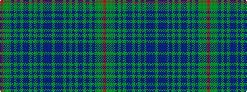 idealised woven sample of pattern GBBBGBGBGBBGBGBGGGR