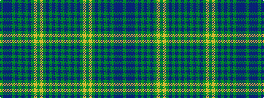 idealised woven sample of pattern GBBBGBGBGBGYGYGBGBGBG