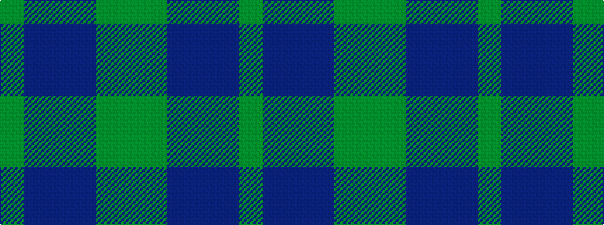 idealised woven sample of pattern GBBBGG