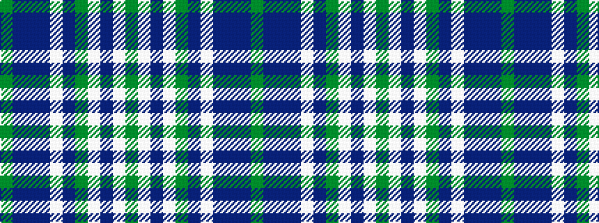 idealised woven sample of pattern GBBBWBGWBWG