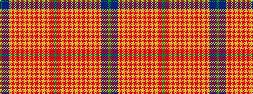 idealised woven sample of pattern GBBBYRYRYRYRYRYRYRYRYRRG