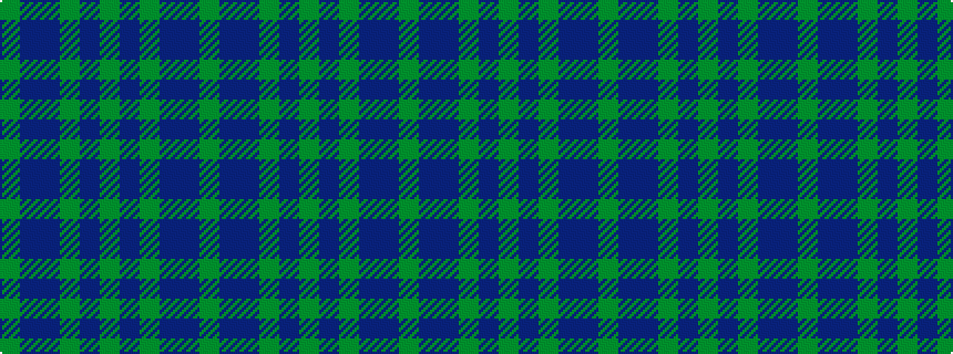 idealised woven sample of pattern GBBGBGBGBBG
