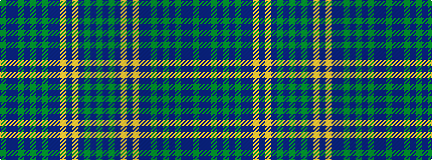 idealised woven sample of pattern GBBGBGBGBBYBYBGBG