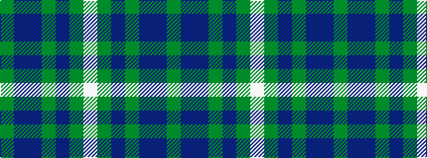 idealised woven sample of pattern GBBGBGW
