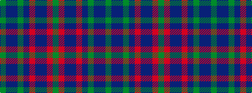 idealised woven sample of pattern GBBGBRBBRG