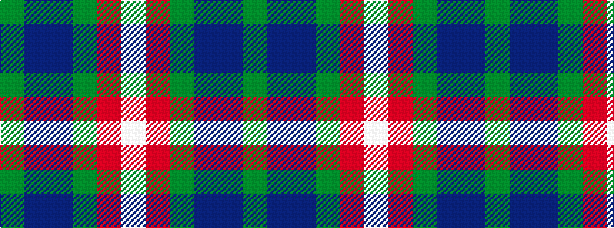 idealised woven sample of pattern GBBGRW