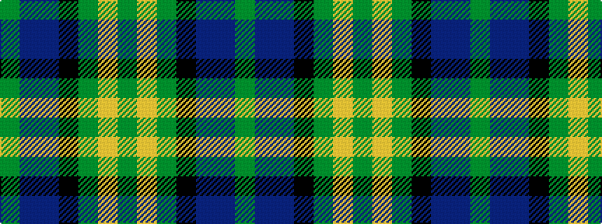 idealised woven sample of pattern GBBKGYG